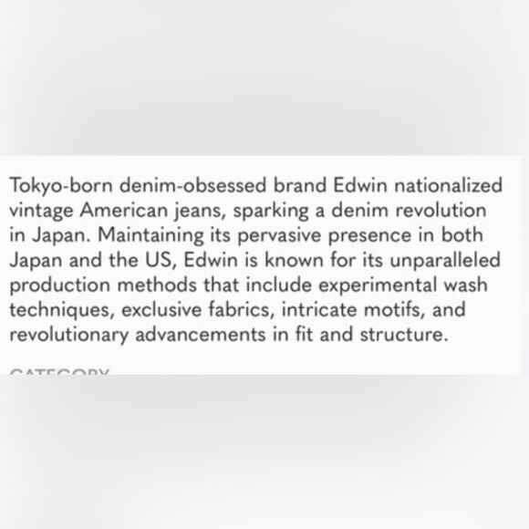 NWT Edwin Anthropology Women’s Bree Slim Straight Crop Jeans Java Brown- Size 27 - Picture 10 of 11